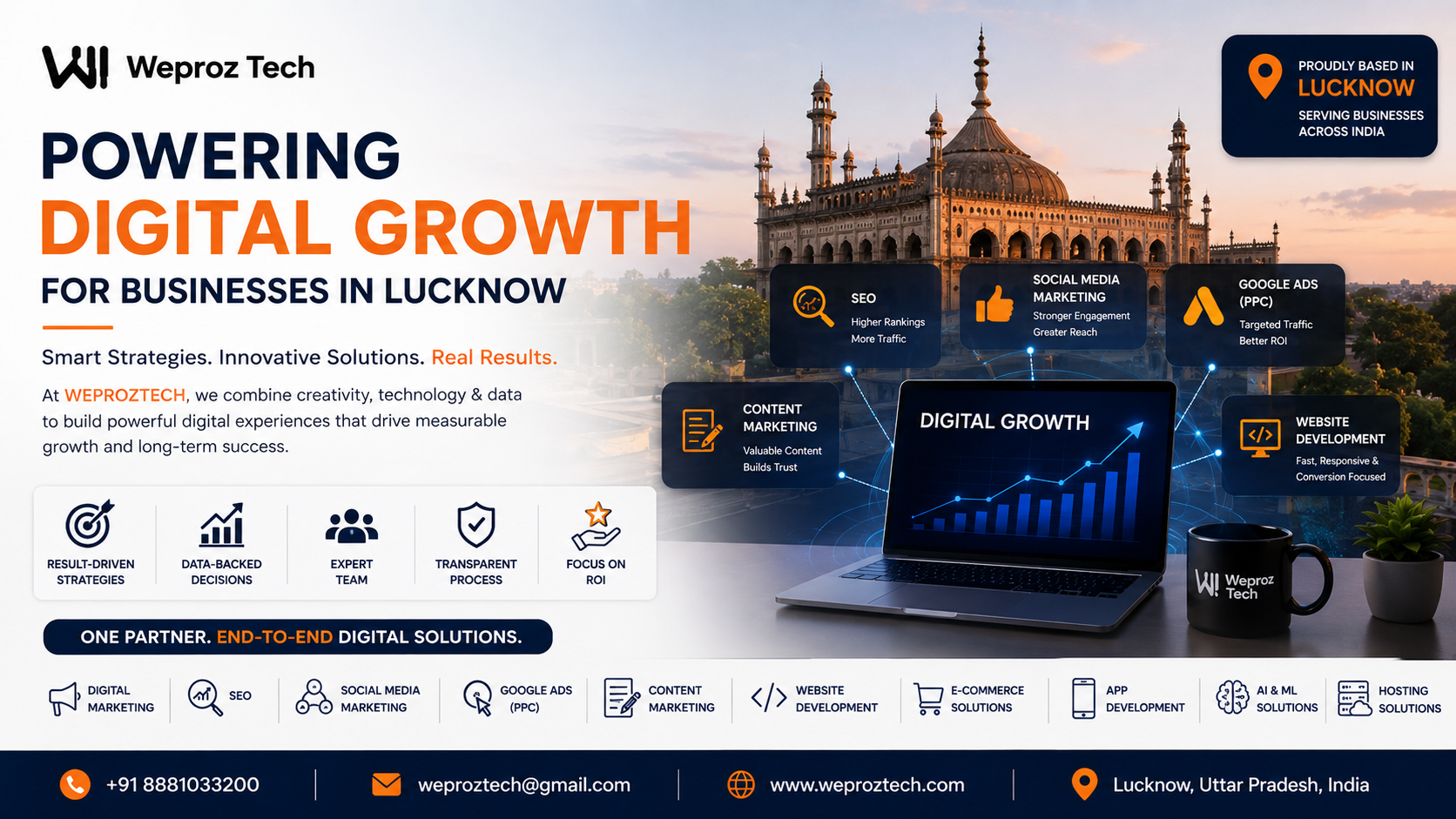 WEPROZTECH digital growth and marketing solutions in Lucknow