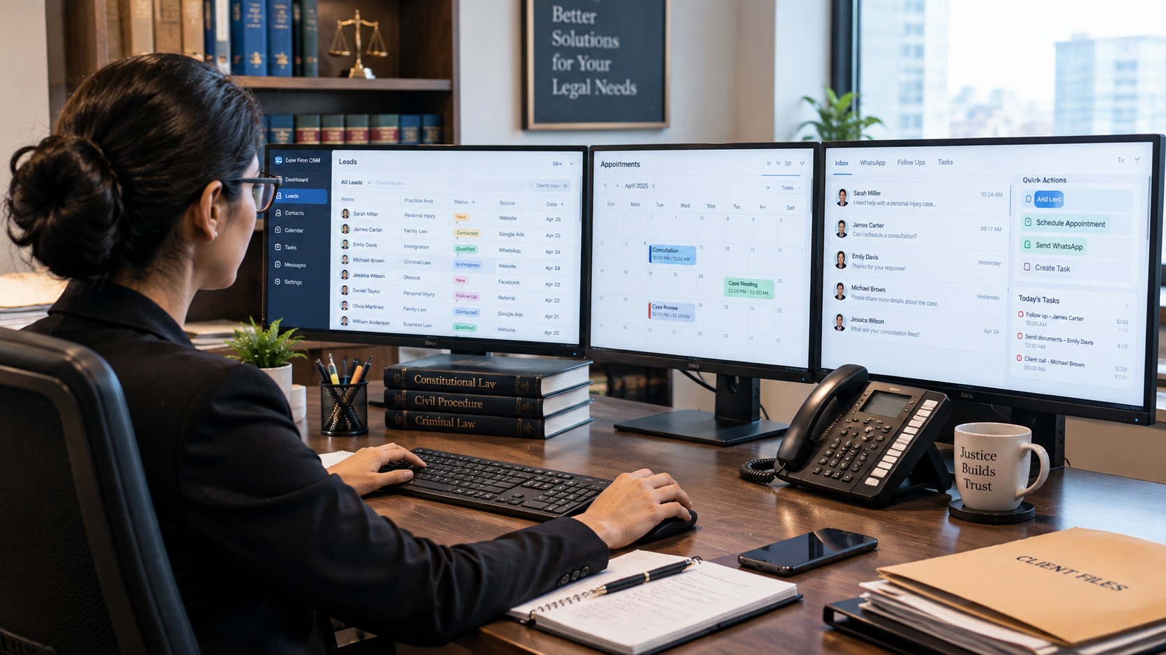 law firm workflow automation for lead management and follow-ups