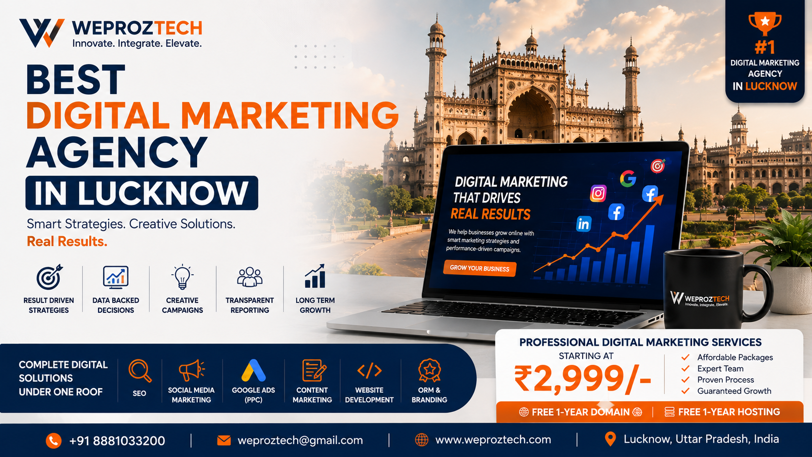 Best Digital Marketing Agency in Lucknow: Why WEPROZTECH Is a Smart Choice for Business Growth - Weproztech Insights
