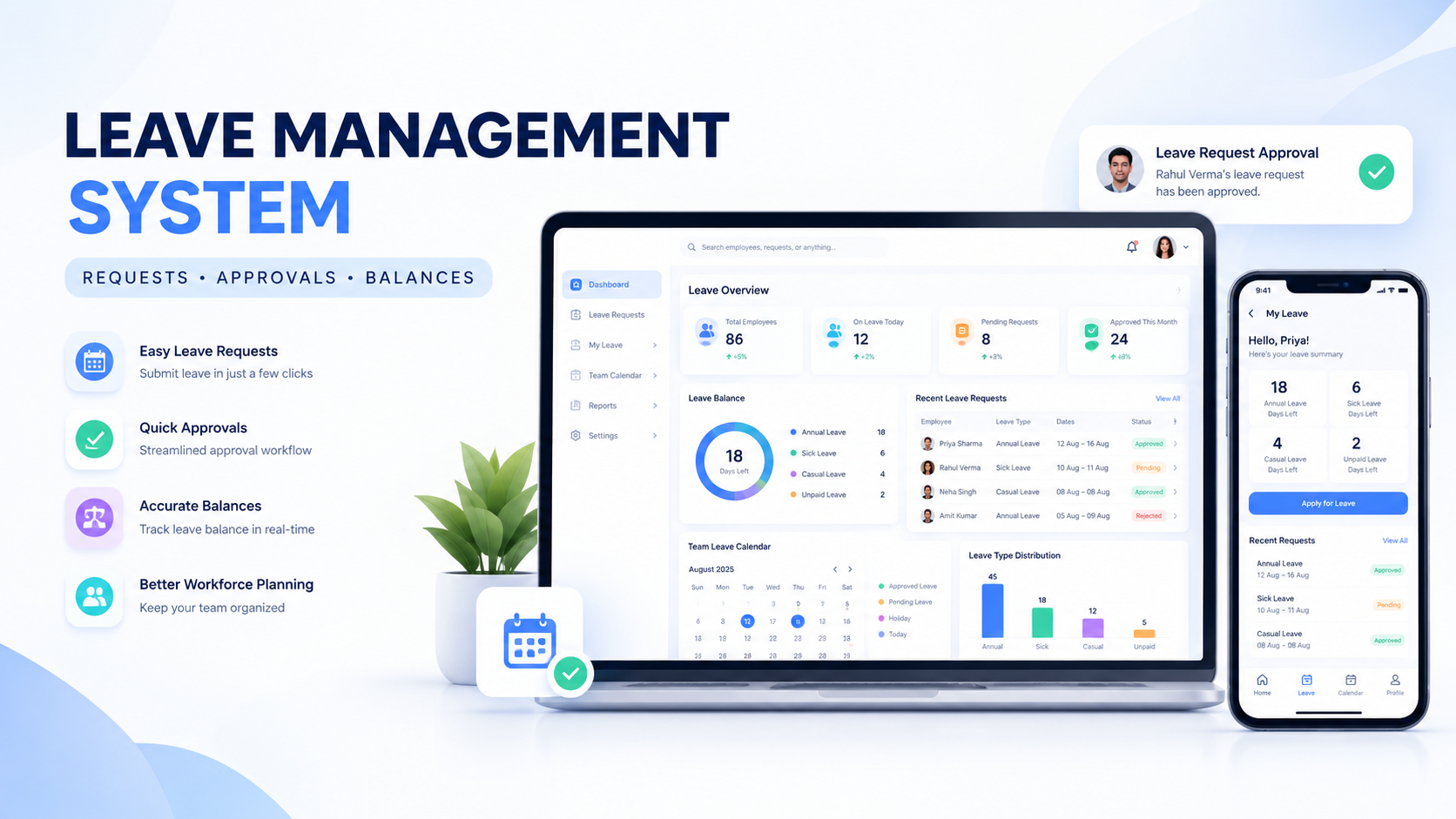 Leave Management System: Features, Benefits and How It Simplifies Employee Leave Management - Weproztech Insights
